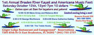 Braden River Kayak and Americana Music Festival - 1st Annual